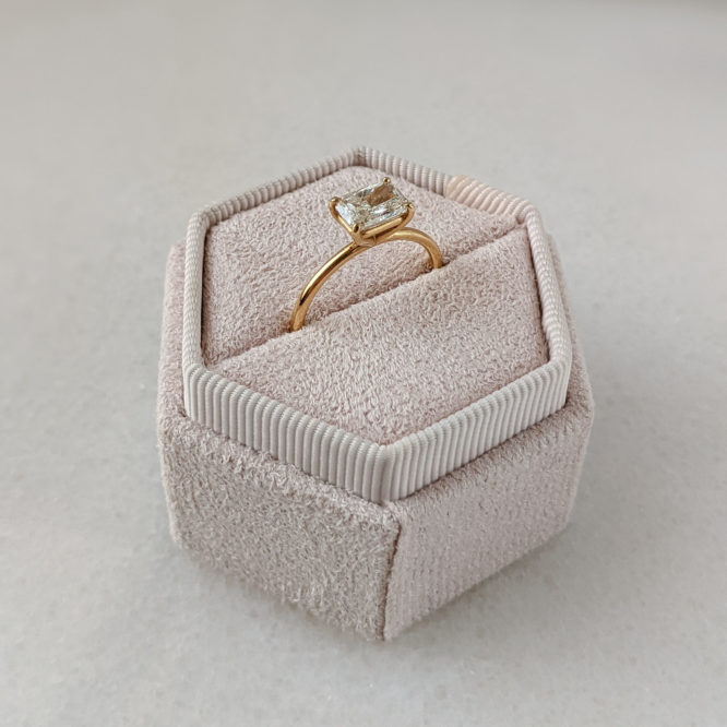 Zoey ring - 1.1 carat radiant diamond ring