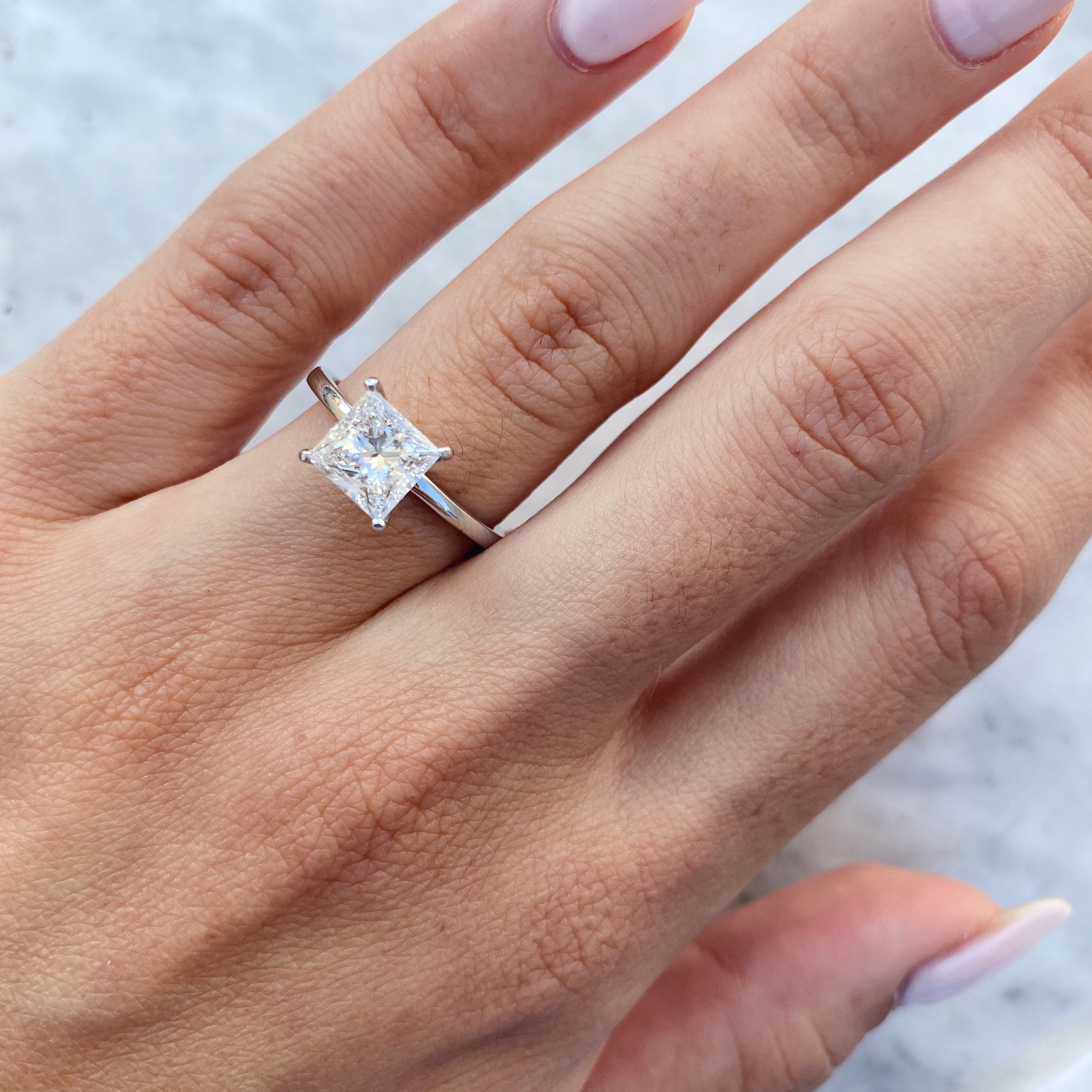 Buy quality Square Princess Diamond Ring for Men in Pune
