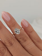 Yara 1.5 carat oval engagement ring