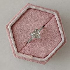 Ava ring - love cut shape diamond ring
