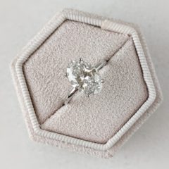 custom made oval diamond ring