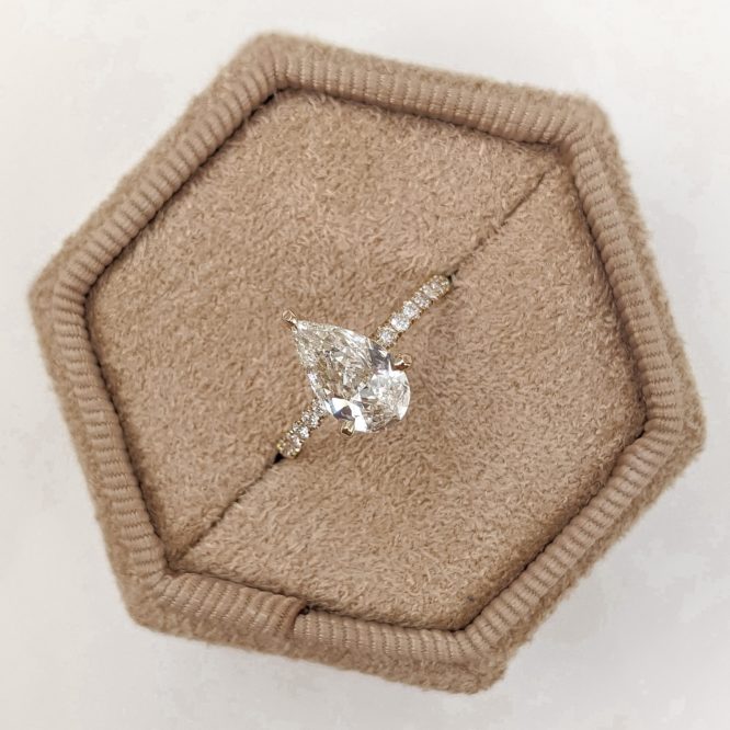 Layla ring Pear Shape Diamond Engagement Ring