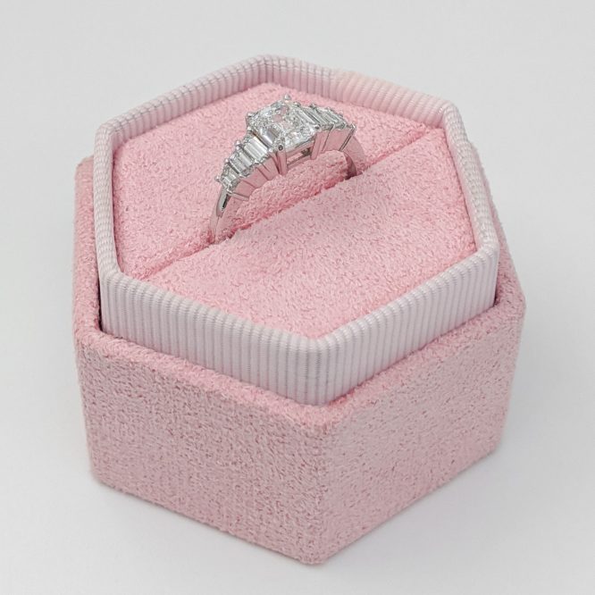 Grace ring 3.5 carat diamond cushion cut