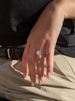 Avery ring worn on a finger different angles