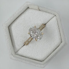 Lilian engagement ring from above